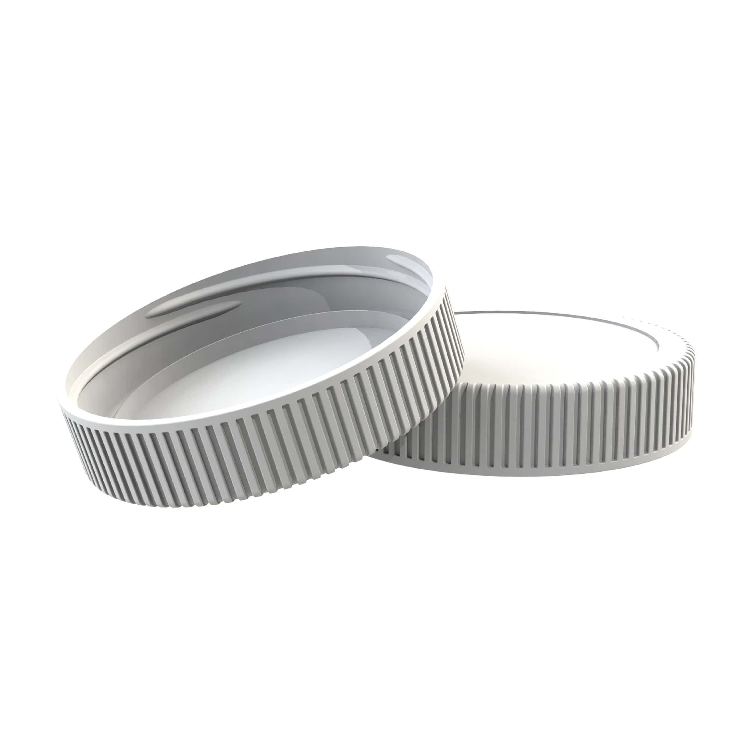 Couvercle col large 63 blanc 0028 avec joint - blanc