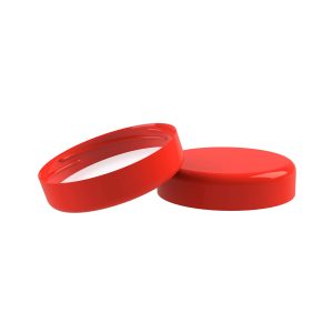 Couvercle col large 58 lisse rouge 0501 PET - rouge