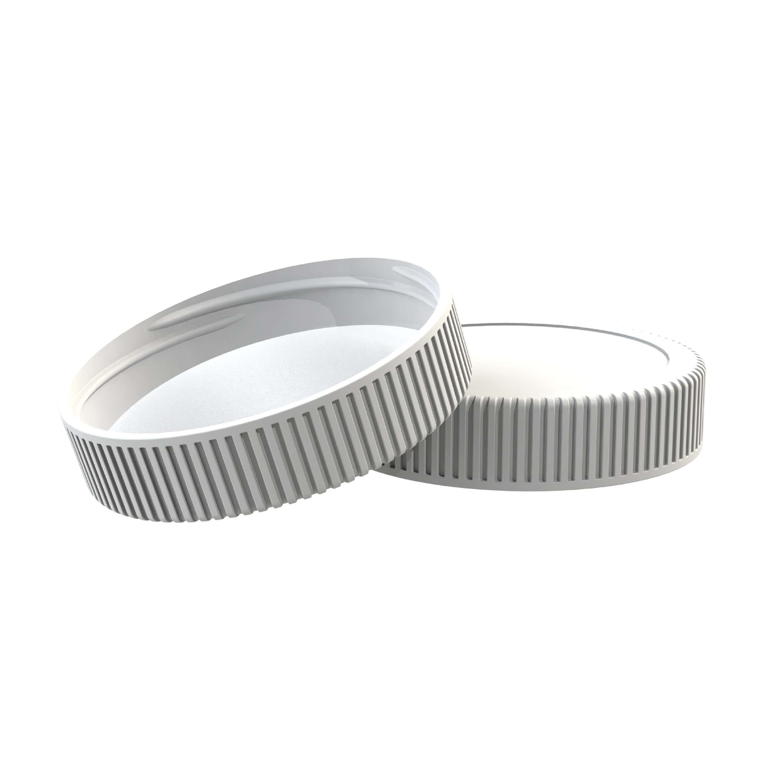 Couvercle col large 63 blanc 0028 PET - blanc
