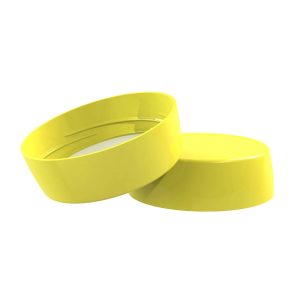 Couvercle col large 63 haut jaune 0264 PET - jaune