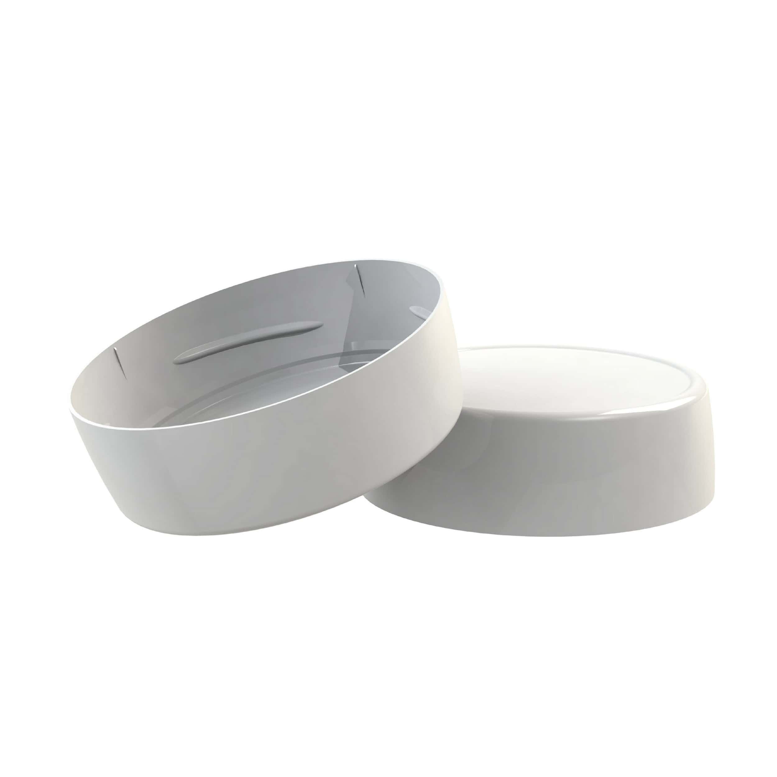 Couvercle col large 58 haut blanc 0028 - blanc