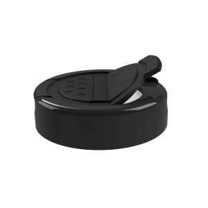 Couvercle double pour solides col large 63 noir 81893 pour PET - noir