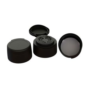 Bouchon PP 38-400 pour épices FP noir pour PET