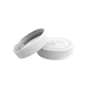 Couvercle double à vis de sécurité col large 63 1E blanc 128 pour PET - blanc