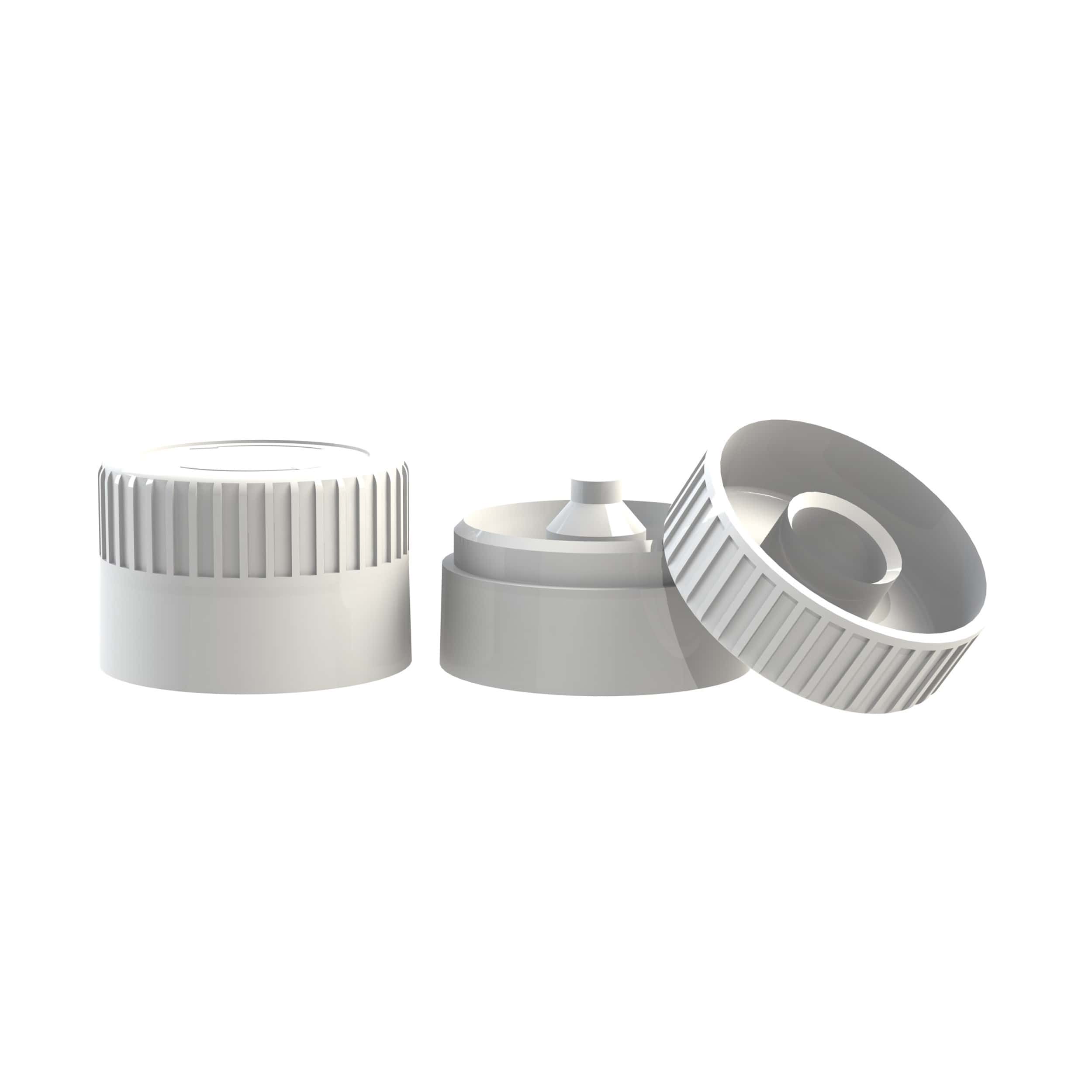 Bouchon double blanc-blanc 0028-0028 - blanc/blanc