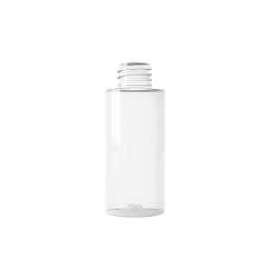 Flacon PET 50ml M4 cylindrique 20-410 transparent - transparent