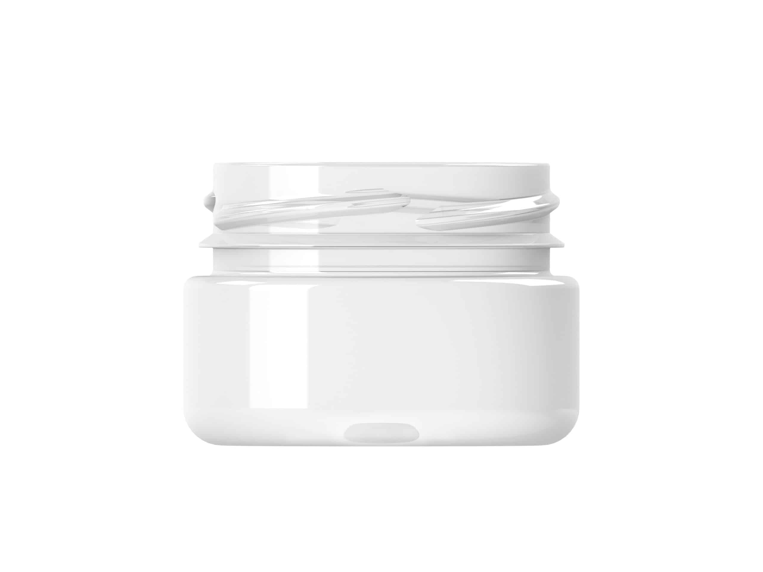 Pot PET 50ml M1 cylindrique col large 58 transparent - transparent