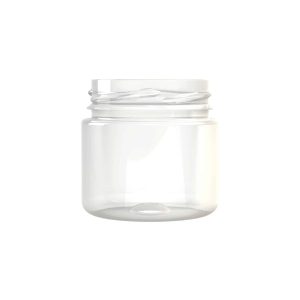 Pot PET 100ml M1 cylindrique col large 58 transparent - transparent