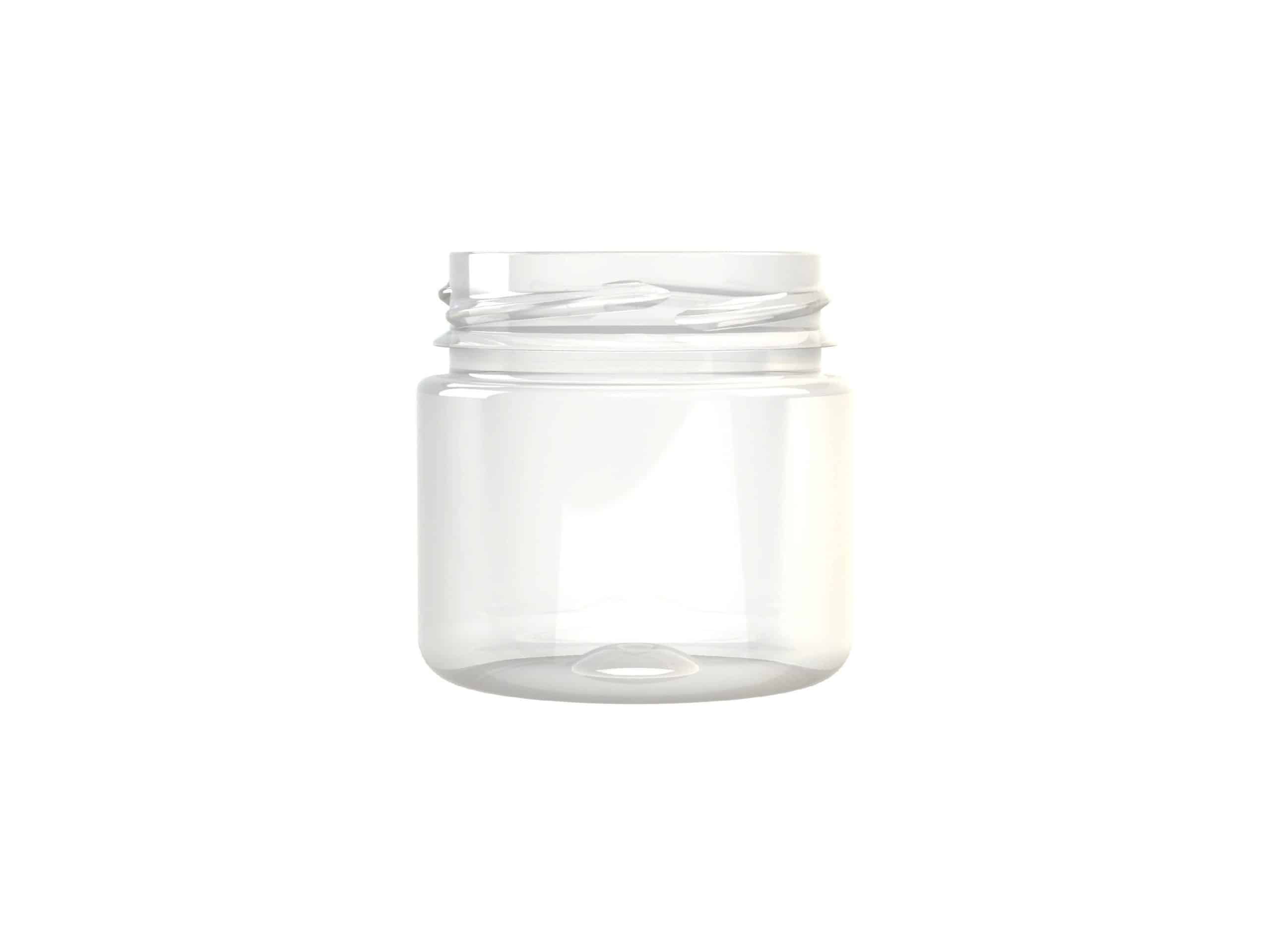 Pot PET 100ml M1 cylindrique col large 58 transparent - transparent