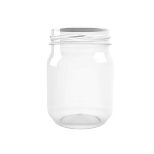 Pot PET 180ml M1 cylindrique col large 58 transparent - transparent