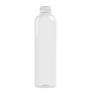 Flacon PET 200ml M2 cylindrique 24/410 transparent - transparent