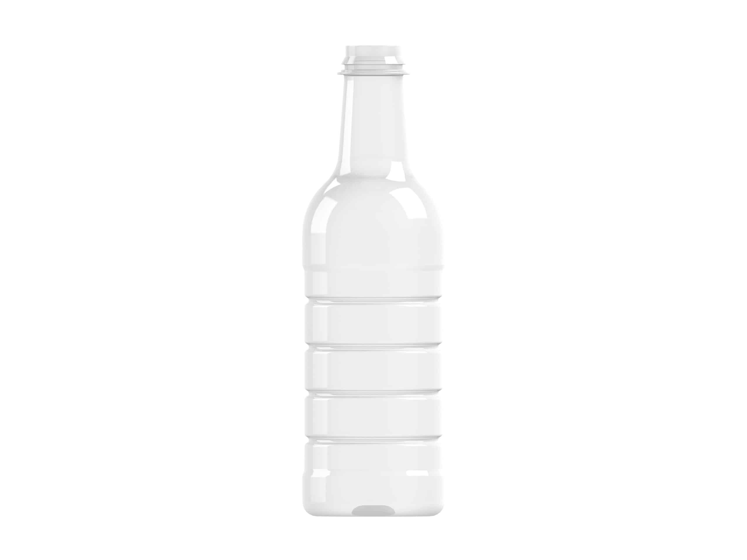 Flacon PET 200ml pour sauce 22-17 transparent nervuré