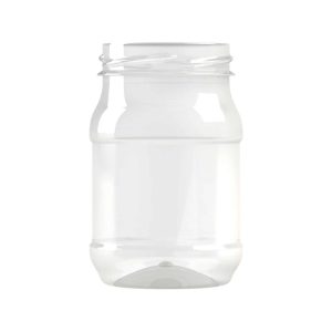 Pot PET 225ml M1 cylindrique col large 58 transparent - transparent
