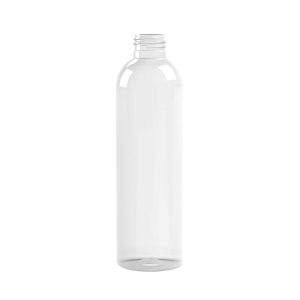Flacon PET 250ml M2 cylindrique 24-410 transparent - transparent