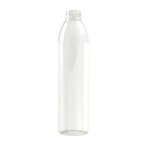 Flacon PET 250ml M3 cylindrique 24/410 transparent - transparent
