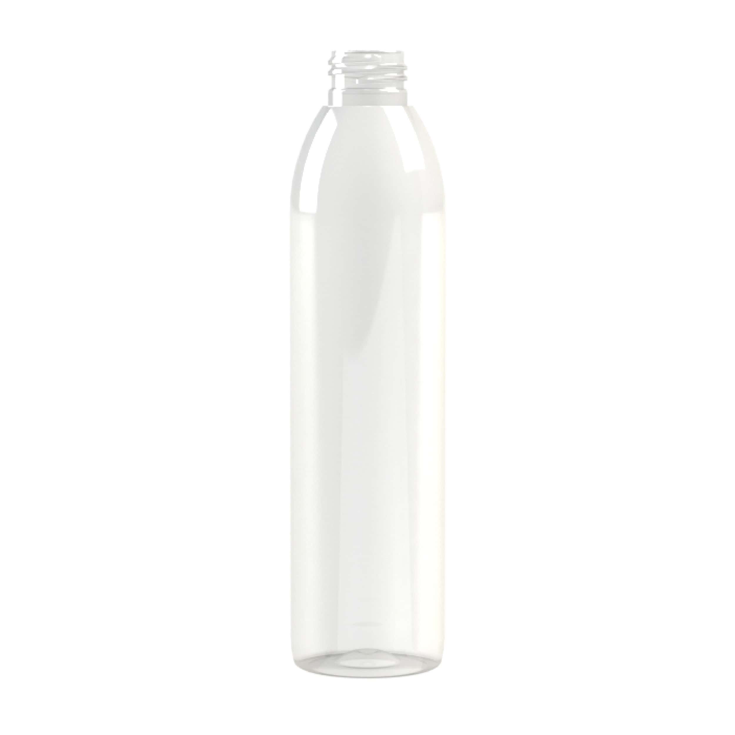 Flacon PET 250ml M3 cylindrique 24/410 transparent - transparent
