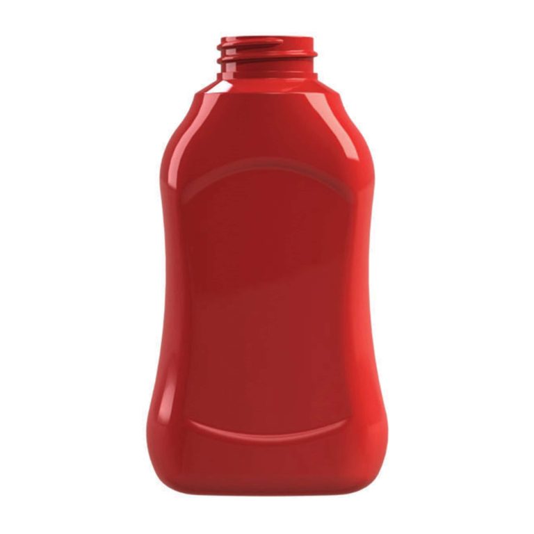 Flacon PET 250ml MP5 jaune - rouge