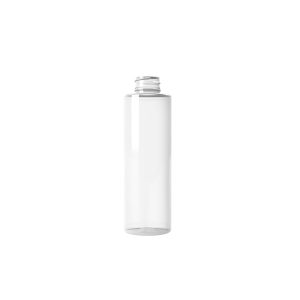Flacon PET 250ml M4 cylindrique 28-410 inviolable transparent - transparent
