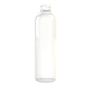 Flacon PET 250ml M2 cylindrique 24/410 inviolable transparent 24g - transparent