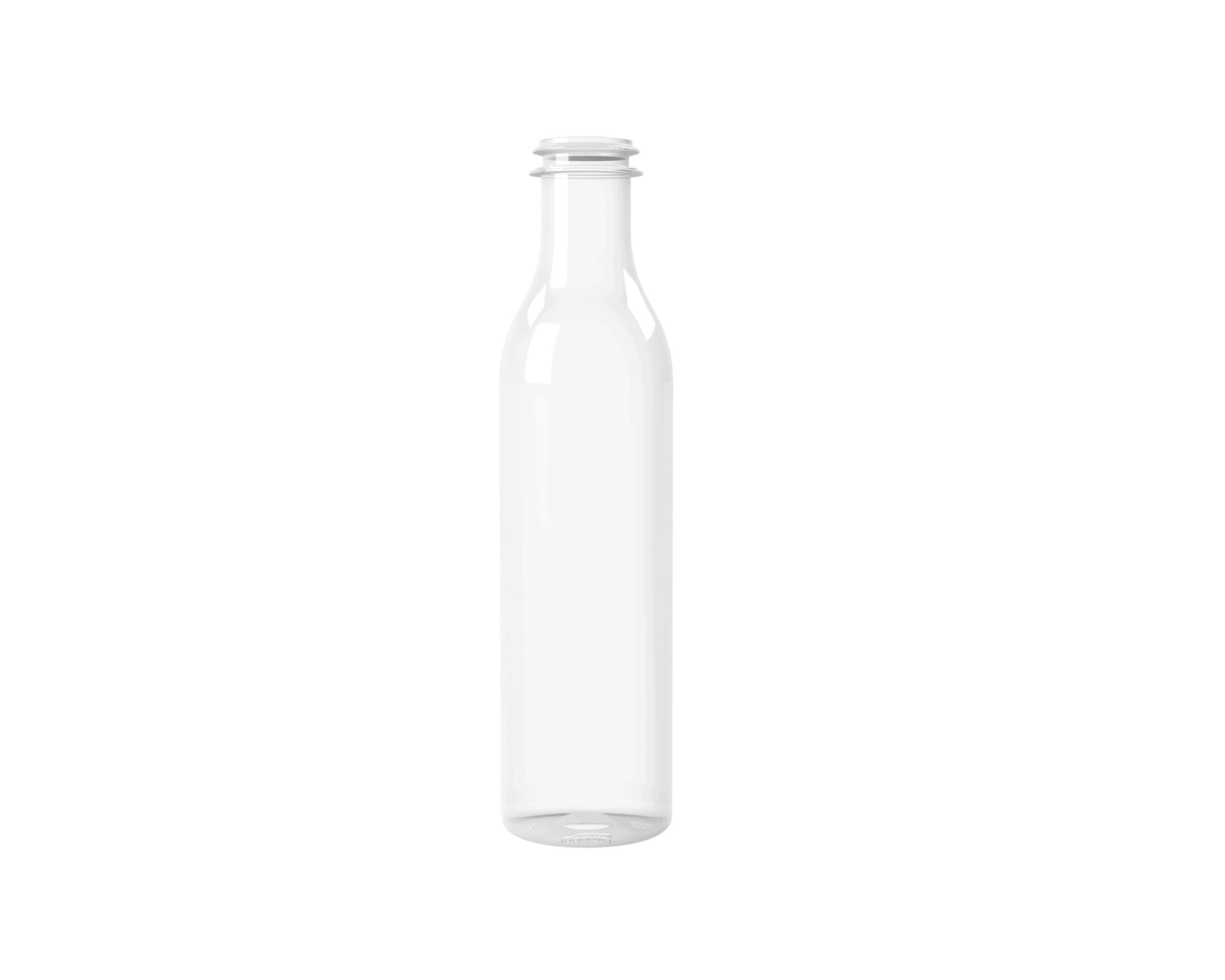 Flacon PET 270ml M3 cylindrique 29-21 transparent