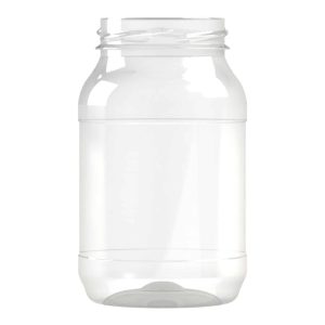 Pot PET 360ml M1 cylindrique col large 58 transparent