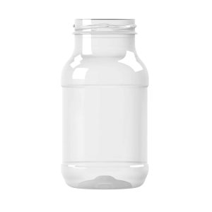 Pot PET 500ml M1 cylindrique col large 58 transparent - transparent