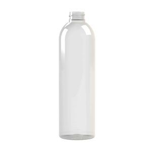 Flacon rPET30 500ml M2 cylindrique 28-410 transparent - transparent