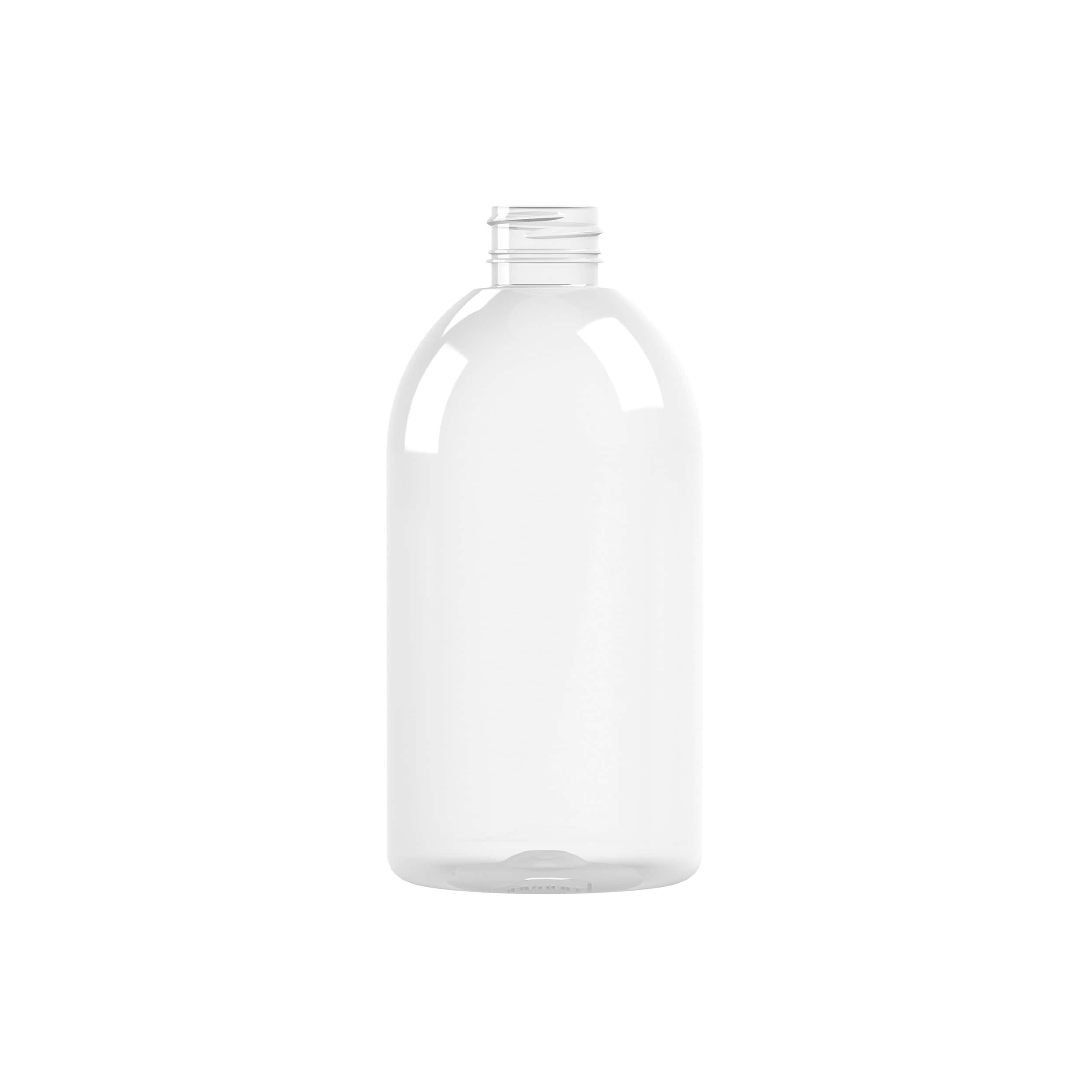 Flacon PET 500ml M1 cylindrique 28/410 inviolable transparent - transparent
