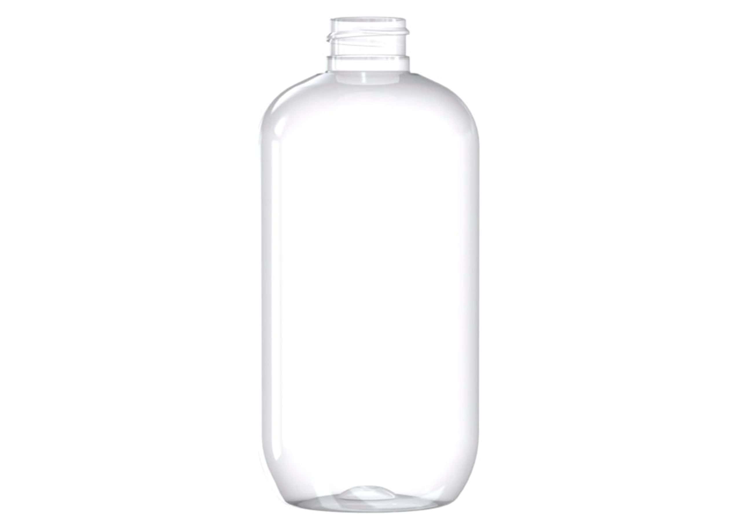 Flacon PET 500ml M5 cylindrique 28-410 transparent - transparent