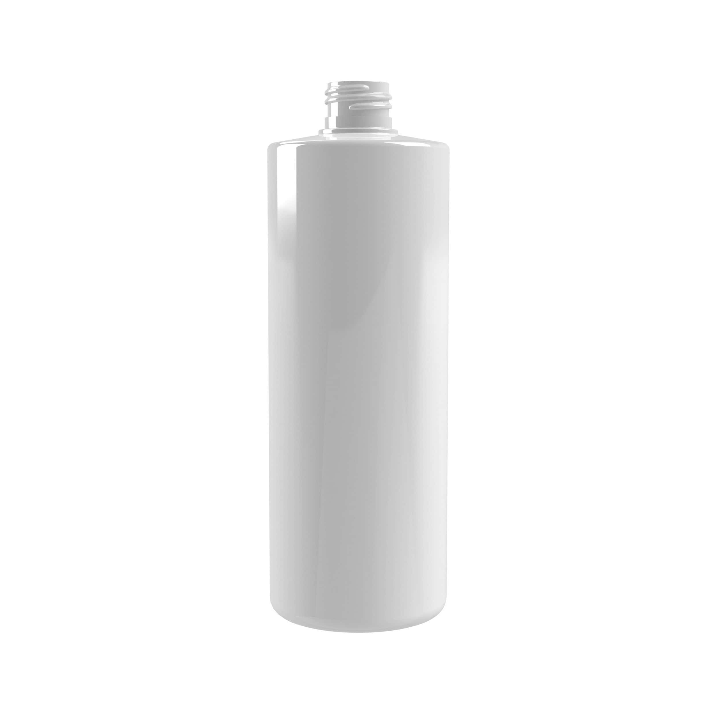 Flacon PET 500ml M4 cylindrique 24/410 blanc 33g - blanc