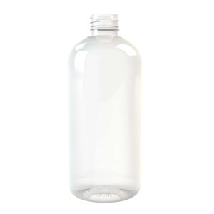 Flacon PET 500ml M7 cylindrique 28/410 inviolable transparent - transparent