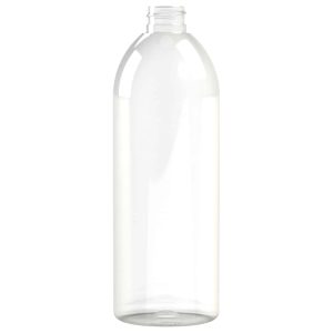 Flacon PET 750ml M1 cylindrique 28/410 transparent - transparent
