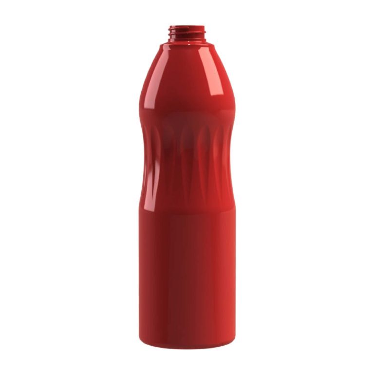 Flacon PET 900ml Top Down transparent 34g - rouge