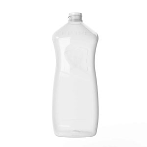 Flacon PET 1000ml M1 LL 28/410 avec braille transparent - transparent braille