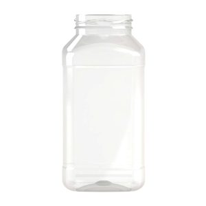 Pot PET 1000ml M1 carré col large 63 transparent