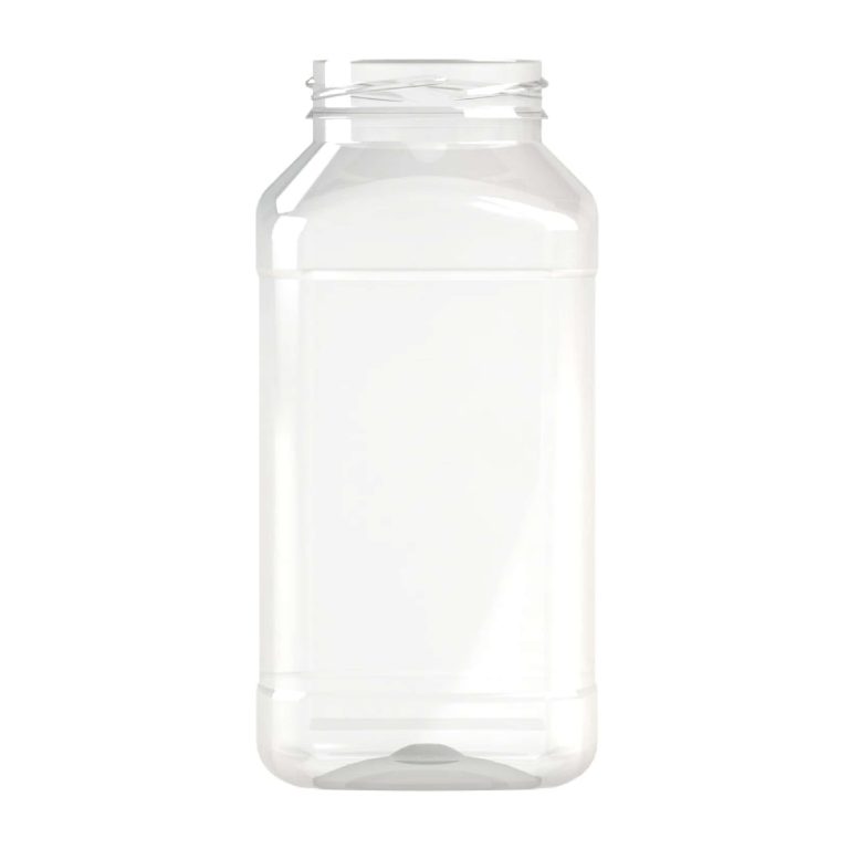 Pot PET 1000ml M1 carré col large 63 transparent