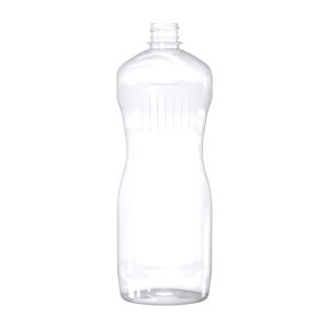 Flacon PET 1000ml M2 LL 28-410 inviolable avec bague transparent