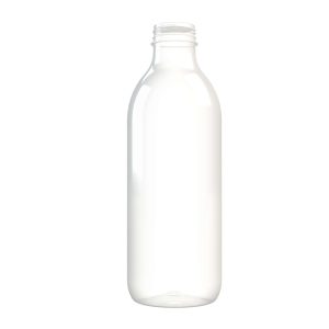 Flacon PET 1000ml M6 cylindrique 38 3E avec bague transparent - transparent