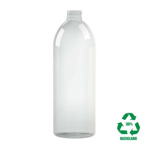 Flacon rPET30 750ml M1 cylindrique 28-410 transparent