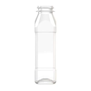 Bouteille PET 100ml M2 carrée 29-21 transparente