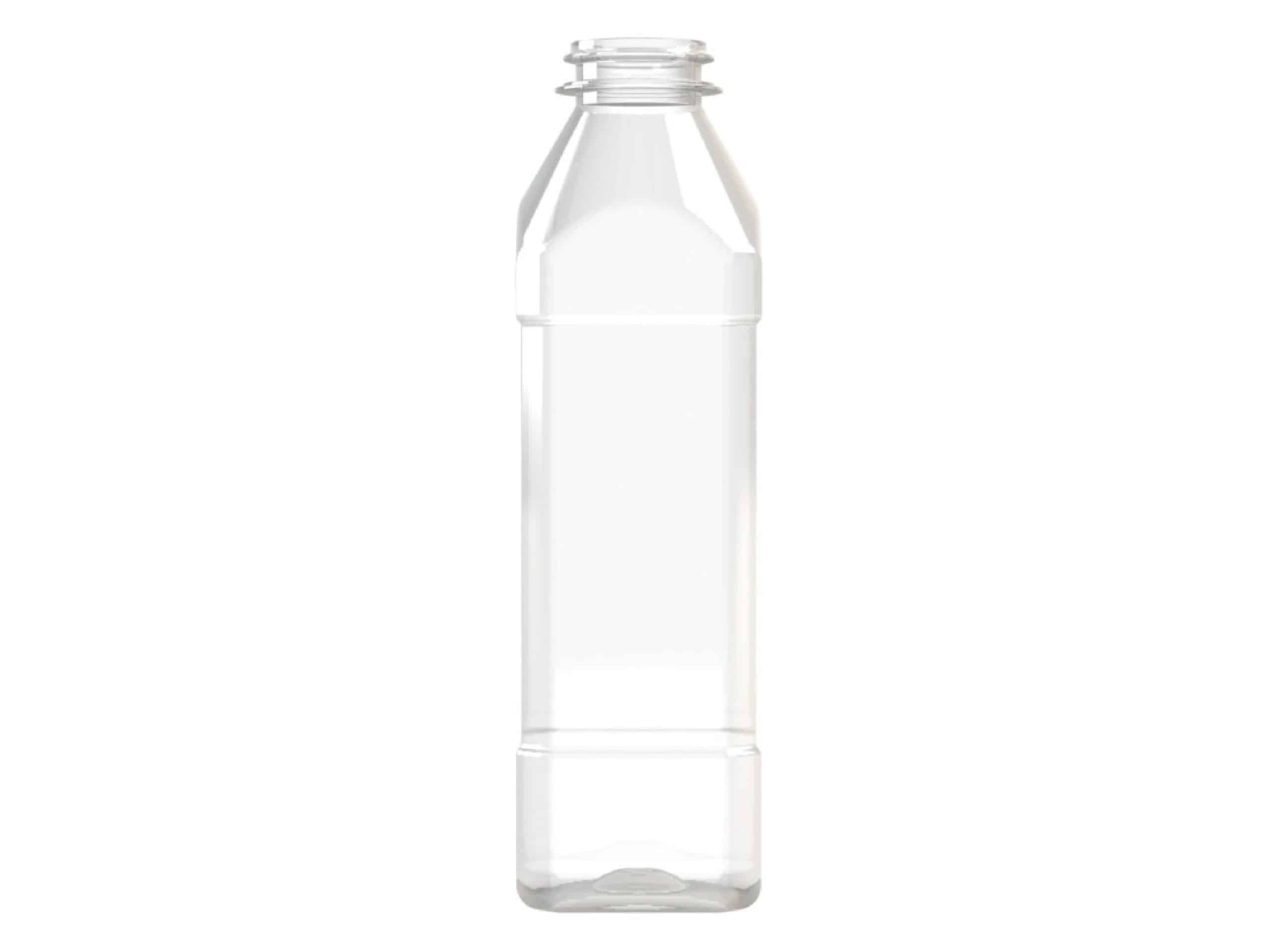 Bouteille PET 250ml M2 carrée 29-21 transparente