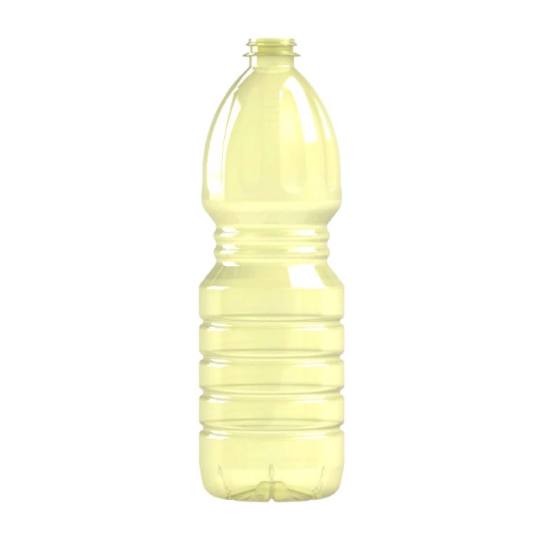 Bouteille PET 1000ml M1 cylindrique 29-21 transparente - jaune