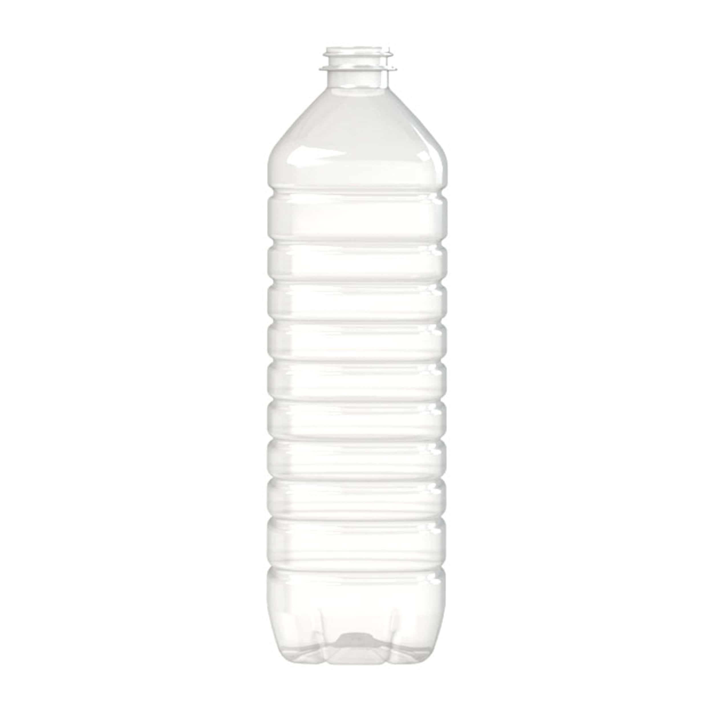 Bouteille PET 1000ml M1 carrée 29-21 V2 transparente - transparent