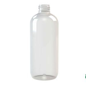 Flacon rPET100 300ml M5 cylindrique 24/410 transparent
