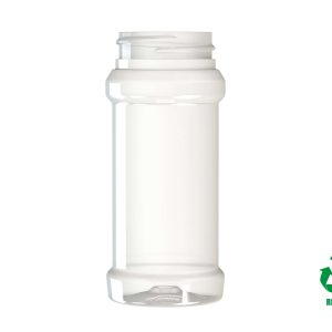 Flacon rPET30 75ml M1 cylindrique pour épices 38-400 transparent