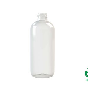 Flacon rPET30 300ml M5 cylindrique 24/410 transparent