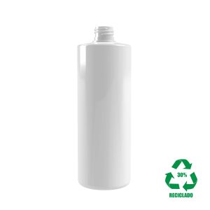 Flacon rPET30 500ml M4 cylindrique 24-410 blanc 33g (cx/ep)