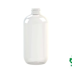 Flacon rPET30 500ml M5 cylindrique 28/410 transparent