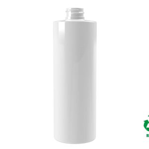 Flacon rPET30 500ml M4 cylindrique 28/410 blanc - blanc